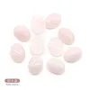 12 * 16mm Flat Back Assorted Loose Stone Ovala Cabokochons Pärlor för Smycken Göra Healing Crystal Wholesale