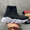 Parijs Luxe Speed Trainer Peuter Schoenen Ontwerpers Jongens Meisjes Sokken Schoenen Hoge Kwaliteit Kids Sneakers Triple Zwart Wit Baby Eur 24-35