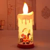 Merry Christmas Ornaments for Home LED Simulation Flame Candle Year Decoration Decor Xmas Gift Navidad 211019