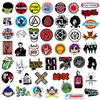 100 st/lot Auto Retro Band Rock Sticker Musik Graffiti JDM Stickers Till DIY Gitarr Motorcykel Laptop Bagage Skateboard Bil Snowboard