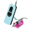 35000RPM Elektrische Nail Art Boor Pen Machine Draagbare Oplaadbare Manicure Pedicure Tool - Pink US Plug