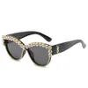Gafas de sol de ojo de gato boyarn de lujo mujeres de gran diámetro de diamantes de diamantes de diamantes de diamantes UV4001100729