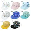 8 Styles Summer Children Baseball Caps Cartoon Rainbow Shark Print Boys Girls Sunshade Hip Hop Hat Outdoor Sun Ponytail Caps M3326