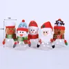 Decorazioni natalizie Scatole regalo di Natale per bambini Regalo trasparente in plastica Scatola di caramelle Babbo Natale Pupazzo di neve alci bambini Regali Vaso T9I001424