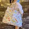 Nxy Shopping Bags Bolso de Compras Reeutilizable الفقرة Mujer Bolsa Comestibles Blegable Viaje Hombro Nailon Duradero 0209