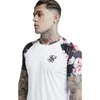 Случайные ежедневные летние Siksilk мужская футболка с шеейки с короткими смешными мужчинами футболки