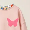 Little Maven Kids Girls Fashion Brand Otoño Vestido para niños Ropa para bebés Ropa de algodón Mariposa Vestidos para niñas pequeñas S0825 210317