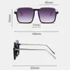 Unisex Square Frame Half Frame Anti-Blue Light Anti-UV Solglasögon