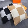 Moda vintage velo fronha carta marca europeia capa de almofada cobre lance fronhas de luxo almofada cobertor travesseiro h2167