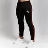 Mens Jogadores Casuais Calças Fitness Homens Sportswear Tracksuit Bottoms Skinny Sweatpants Calças Preto Ginásios Jogger Patchwork Track Pant