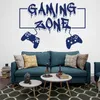 Graffiti Gaming Zone Coma Sleep Game Controller Video Game Adesivo de Parede Adesivo Menino Quarto Quarto Jogar Zona de Jogos de Parede Decalque Quarto Vinil 210615