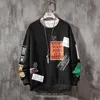 Print hoodies letter Oversized Pullover Sweatshirts Hoodies Men Harajuku Hip Hop Hipster Streetwear Hoodie Tops 201127