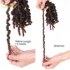 Lans 10inch Ombre Bomb Twist Fluffy Pre-looped Hair Passion Twists Synthetic Extensions Spring Twist Crotchet Braiding Hair L28