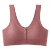 No Trace Maternity Intimates Nursing Bra For Pregnant Women Breastfeeding Latex Bras Front Button Anti Sagging Underwear 20220303 H1