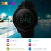 Skmei Large Dial Outdoor Men Sports Watches Led Digital Wristwatches Waterproof Alarm Chrono Calendar Fashion Casual Watch 1142 Q0524