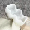 Outils d'artisanat Moule en silicone Moule 3D Coeur en forme d'arôme en forme d'arôme de gypse époxy savon moule pour artisanat artisanal à la main XBJK2202