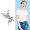 Pins, broscher Cindy Xiang Creative Double Butterfly för kvinnor Mode Insect Rhinestone Pins Brosch 4 Färger Tillbehör Hög kvalitet