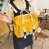 Verano gran capacidad multifunción moda chica estudiante mochila coreano japonés contraste color estilo escolar mochila 210922
