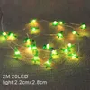 2m 20 luzes LED Mini Christmas Fairy Battery Light Tree Decor para presentes em casa ano Y201020