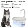 2L Fountain LED Pet Cat Feeder Blue Light USB بالطاقة التلقائي موزع المياه مرشح الشراب للقطط الكلاب الحيوانات الأليفة المورد