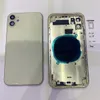 Для iPhone 11 задняя металлическая стеклянная рамка для замены корпуса с кнопками лотка для SIM-карты