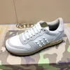 2021 fashion Men women casual shoes camouflage soft flat sports Shoe real Unisex Leather Trainer Sneaker with box large size 35-46