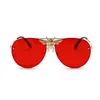 2021 Women Metal Whole Aviation Case Fashion Men Mens Sun Glasses River Trendy Bee Designer Sunglasses1492631