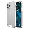 Espaço premium transparente áspero casos de telefone móvel claro tpu pc capa à prova de choque para iphone 15 14 13 12 pro xs 11 pro max xr x