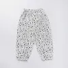 Bear Leader Kids Girls Boys Myggsäkra Leggings Sommar Koreanska Stil Casual Byxor Barn Floral Lös Kläder för 2-7Y 210708