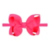 Baby Bowknot Headbands Girls Nylon Hairbands Handmade Mini Headband Children Hair Accessories Kids Headdress for toddler 25 colors KHA318