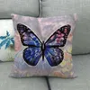 Lovely Butterfly Printed Cushion Covers Home Dekoracyjne Poduszki Przypadki 45x45 CM Pościel Seat Powrót Pościel Decor Butterfly Poszewka T500833