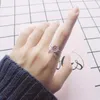 925 Sterling Silver Dreamcatcher Tassel Leaves Adjustable Finger Ring for Women Luxury Wedding Gift Fine Jewelry 210707
