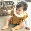 spring and autumn girl lovely sweater jumpsuit backpack shorts baby climbing suit toddler girl sweater 210701