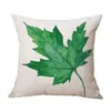 Cuscino/cuscino decorativo 2021 quadrato in cotone e lino stampa foglie verdi tropicali coperture per piante decorazioni per la casa fodere per cuscini per divani lombari