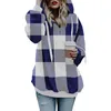 Women's Hoodies & Sweatshirts Autumn Vintage Women Sweatshirt Harajukur Plaid Print Oversized Pullover Tops Fashion Trendy Long Sleeve Stree