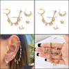 Dangle Lustre Boucles D'oreilles Bijoux Charme Strass Gland Chaîne Mignon Papillons Cristal Boucle D'oreille Femme Partie Cadeaux De Mode Oreille Goutte Deliv