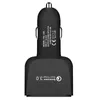 QC3.0 Ricarica rapida rapida 3 in 1 Tipo c Doppia porta USB Caricabatteria da auto Adattatore di alimentazione automatico per Samsung htc gps pc MQ100