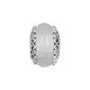 Opalizujący biały róży złoto szklany urok nowy moda koraliki do biżuterii robienia srebra biżuteria dla kobiet DIY bransoletki Q0531