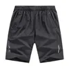 MANTLCONX Oversize 8XL-10XL Summer Leisure Shorts Quick Drying Jogger Zipper Pockets Short Pants Male Elastic Boardshorts 210714