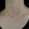 925 sterling silver guldfärg blomma choker mode smycken 2021New krans blomma lämnar format lager halsband för kvinnor Q0531