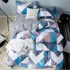 35 Luxury Comforter sängkläder set geometriskt mönster säng linne bomullspolyester täcke täcke lakan kuddar täcker set85174021591199