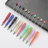 Color Mix Adicionar um Beads Ballpoint Crianças Promocionais Jogar Presentes de Natal Criativo DIY Barato Plástico Beadable Pens Bead Pen Ball Pen GD164 161 S2