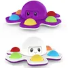 Seafood Fingertip Sensory Fidget Toys fingerts spinner Push Bubble Venting Autism Needs Anxiety Reliever Toy