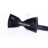 High Quality 2020 Fashion PU Leather Bow Ties for Men Designers Brand Tie Noble Diamond Metal Inlaid Luxury Wedding Bowtie