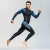 Topo Homens Roupas Base Layer Térmica Underwear Fitness Treinamento Compressivo Compressão Calças Correndo Camisas Homem Leggings Rashgard Masculino 211108