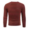 Mens Round Neck Tee Tshirts Kläder Mode Trend Långärmad Hål Out Casual Skinny Tops Tees Designer Spring Male Slim Lining Tshirt