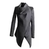 여성 불규칙한 후드 지퍼 양털 겨울 스웨트 셔츠 긴 스웨트 셔츠 후드 따뜻한 재킷 코트 수다 데라 무지르 S-3XL 201208