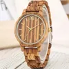 Wristwatches Exquisite Handmade Drewniane Zegarek Praktyczne Ultra-Lekkie Naturalne Wood Wood Zegarki Prestiżowy Zegar Relogios Masculino