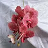 Decorative Flowers & Wreaths Latex Real Looking Orchid Branch Beautiful Artificial For Garden Decor Flores Artificiales White Orchids