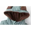 Mudkingdom Boys Girls Vest Jackets Fashion Ear Hooded Casual Outerwear Winter Warm Kids Coats 210615